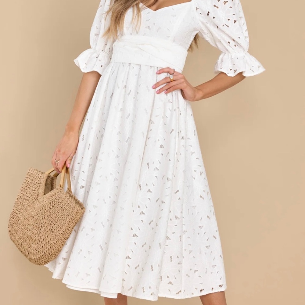 Puff Sleeve A-line Dress NWT